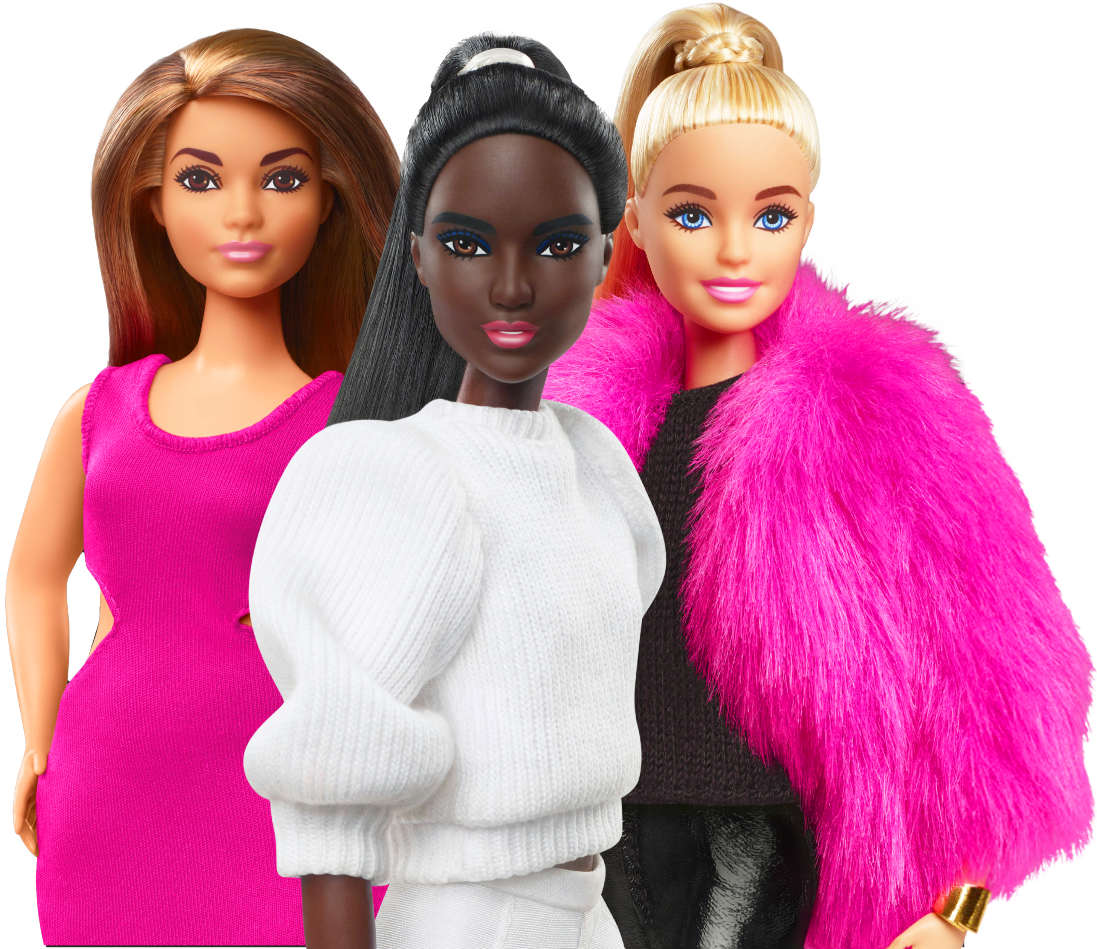 3 barbies